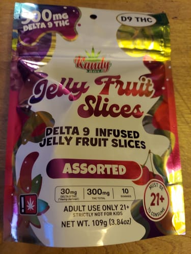 Customer photo review of Delta 9 THC Jelly Fruit Slices | 10-Count | 300mg | Assorted