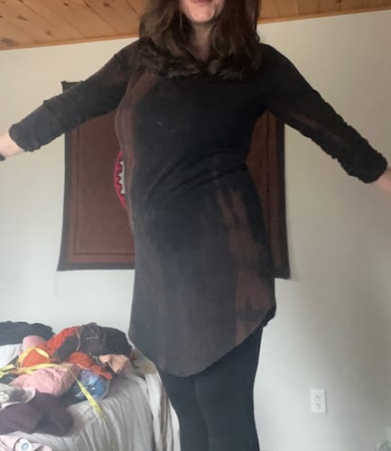 Customer photo review of Oak Shirt - shibori