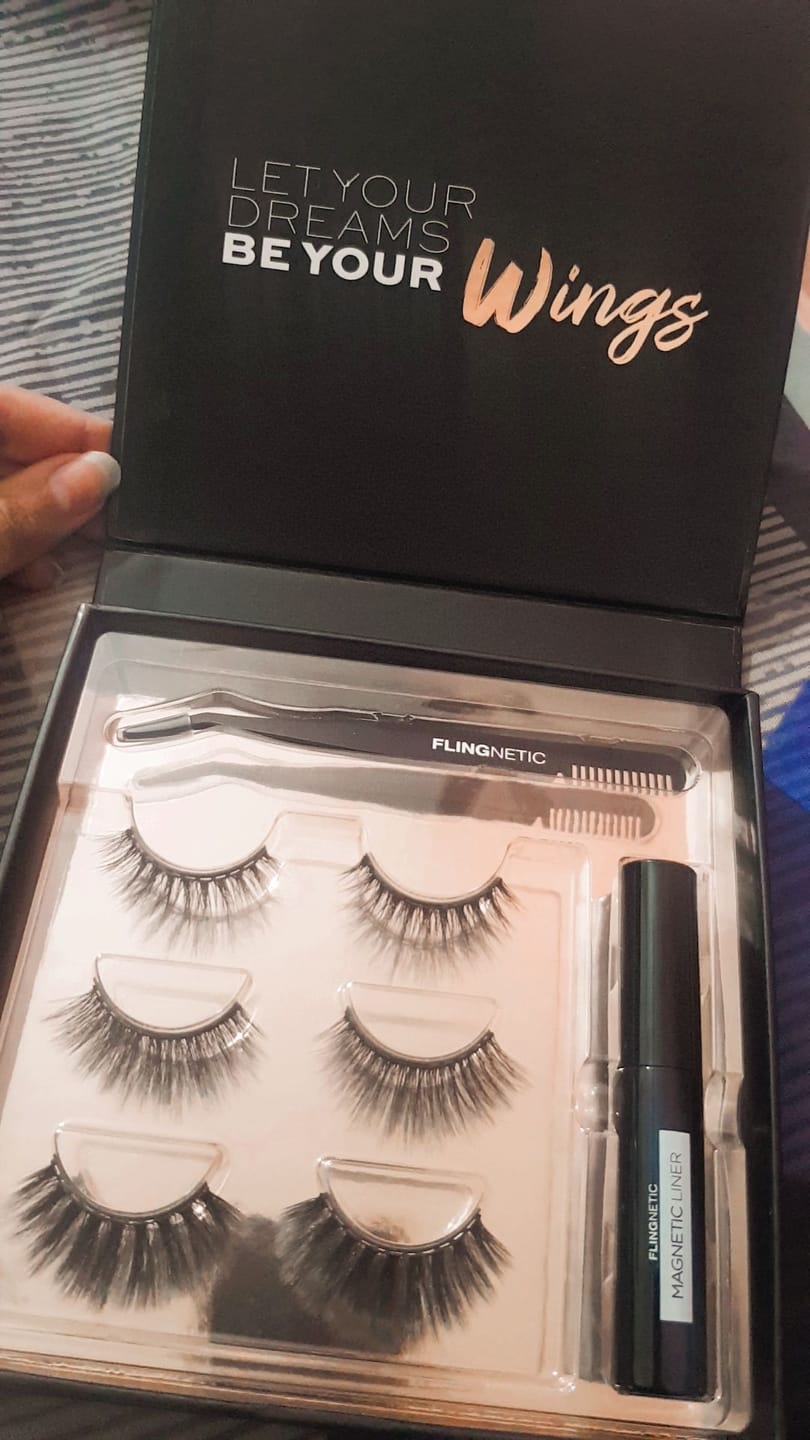 Customer photo review of FLINGNETIC MAGNETIC EYE LINER & LASHES KIT (12 Magnets - NEW EDITION)