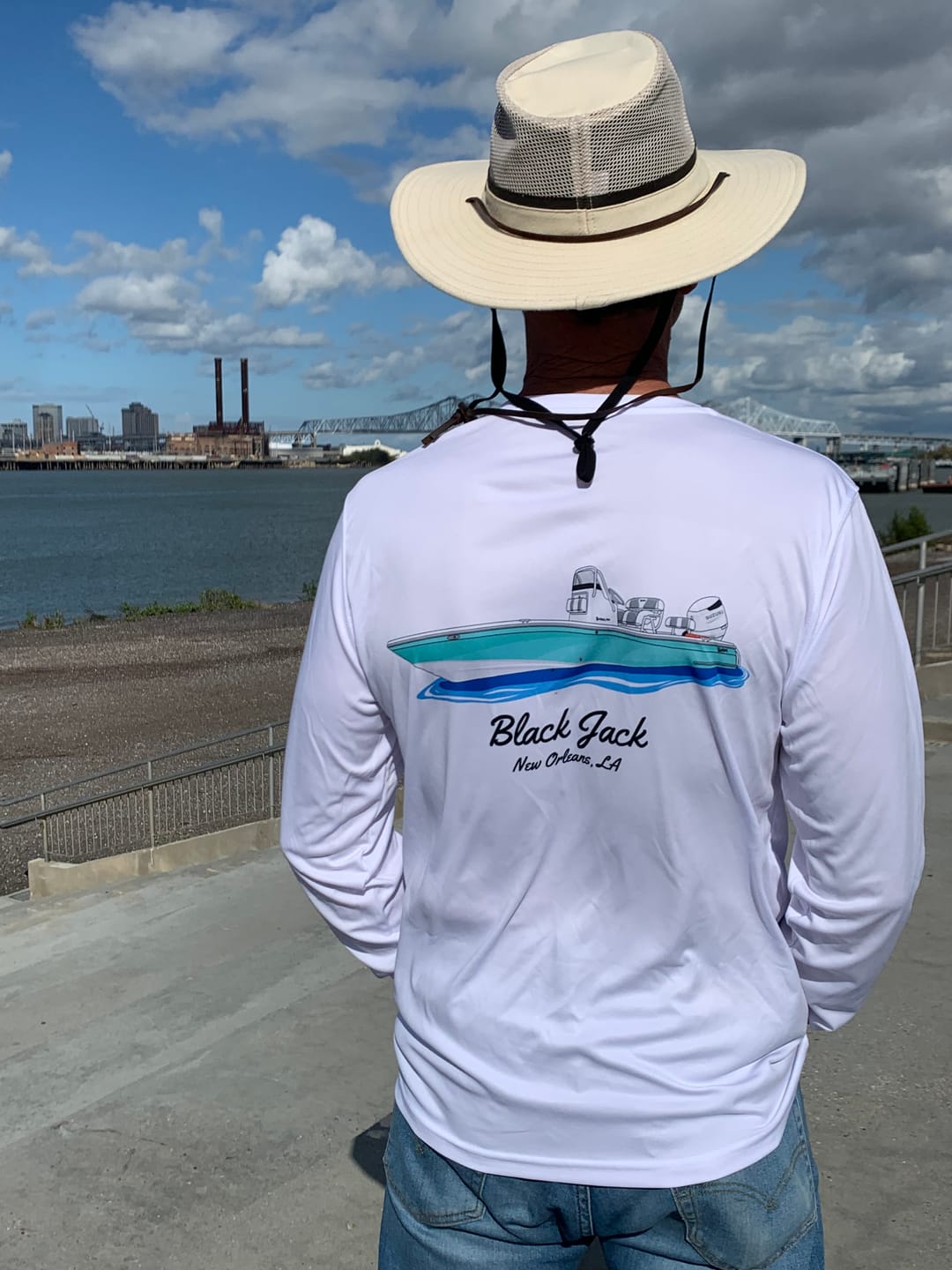 Customer photo review of Custom Boat T-Shirts (No Pocket)