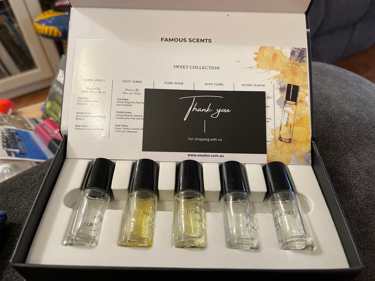 Customer photo review of Asēdos Perfume Oil Collection - Sweet