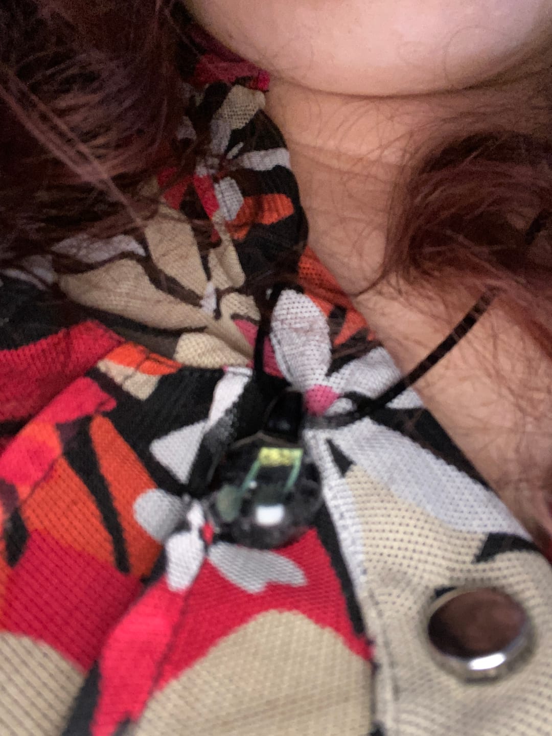 Customer photo review of Music Note Hologram Pendant with Infused Cremation Ash