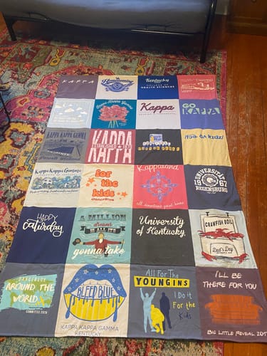 Customer photo review of Classic T-Shirt Blanket