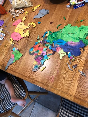 Customer photo review of World Map L size