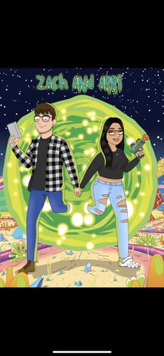 Customer photo review of 'Rick and Morty' Custom Portrait