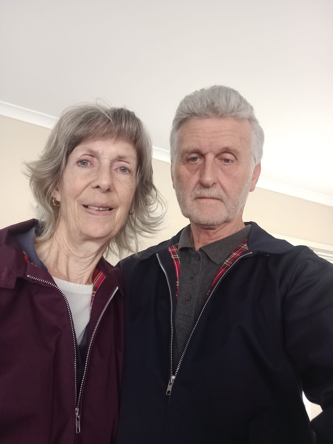 Customer photo review of Harrington Jacket - Burgundy