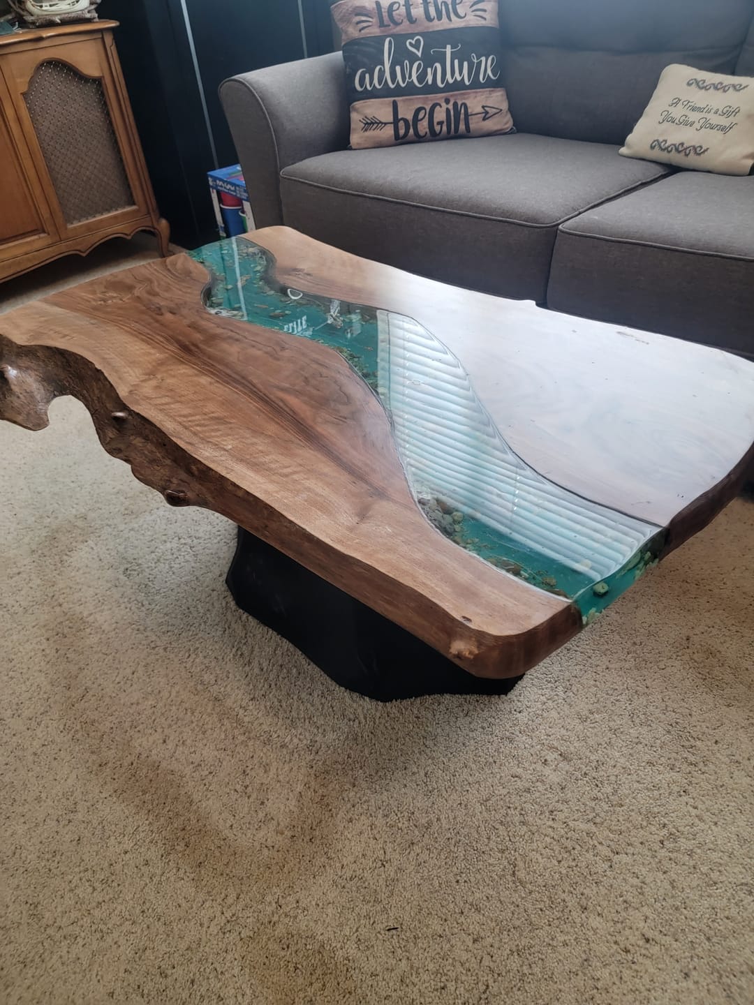 Customer photo review of Coffee Table Table Legs - 215 Namu - L26" x W14" x 16H