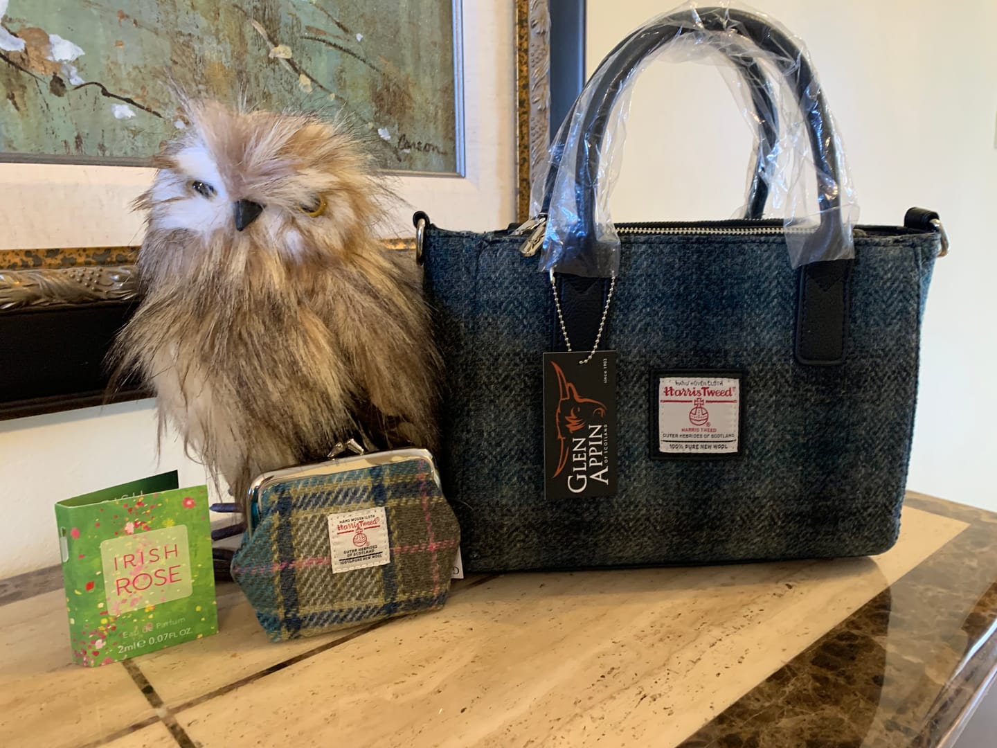 Customer photo review of Harris Tweed Small Tote Bag with Shoulder Strap
