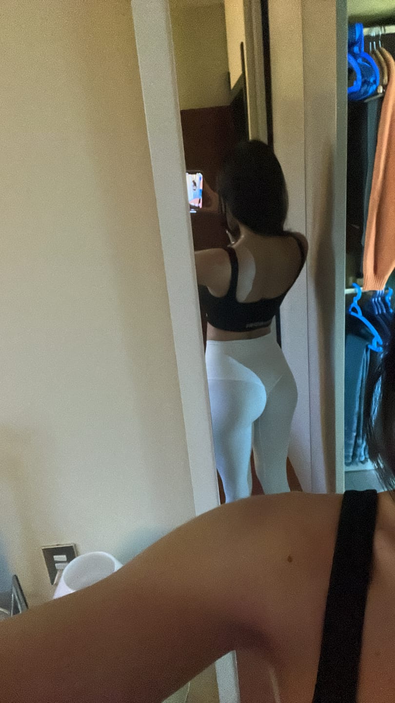 Customer photo review of Leggings All-Up Bianco