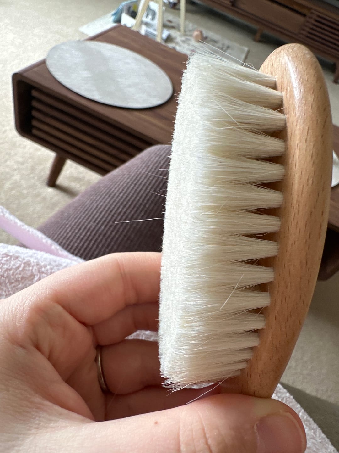 Customer photo review of Baby Hair Brush