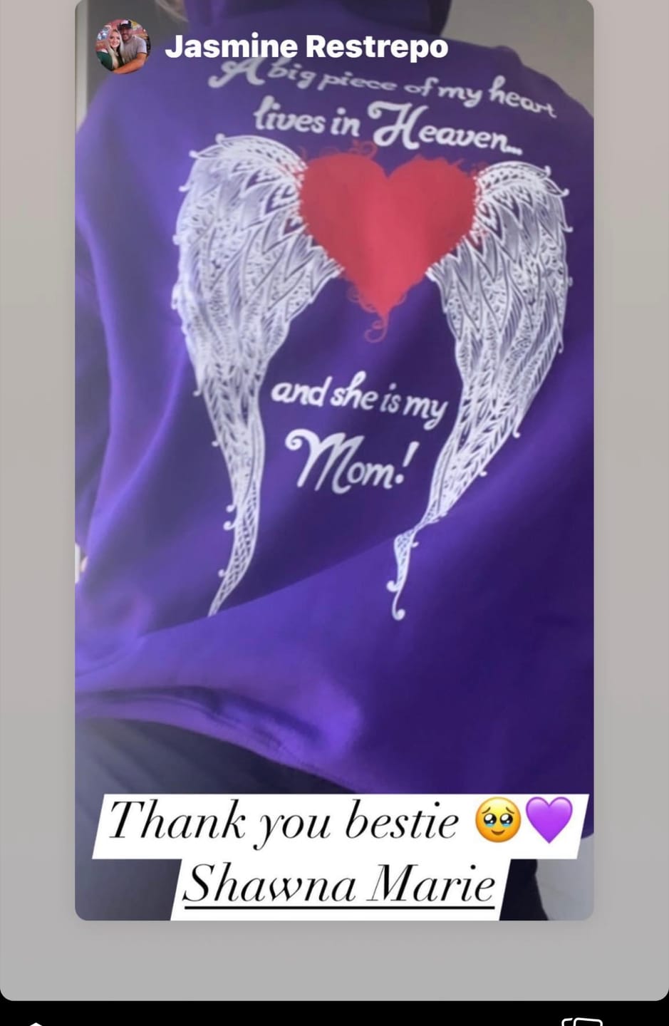 Customer photo review of Mom - A Big Piece of my Heart Hoodie