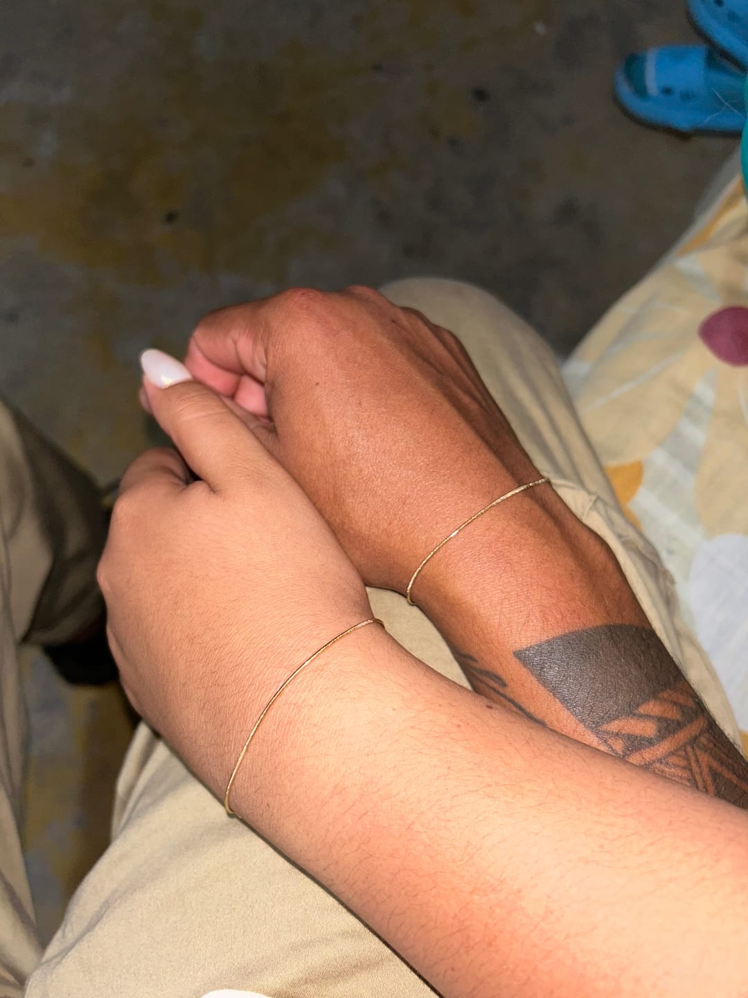 Customer photo review of Pulseras Cola de Ratón en Oro laminado 18k Para Pareja