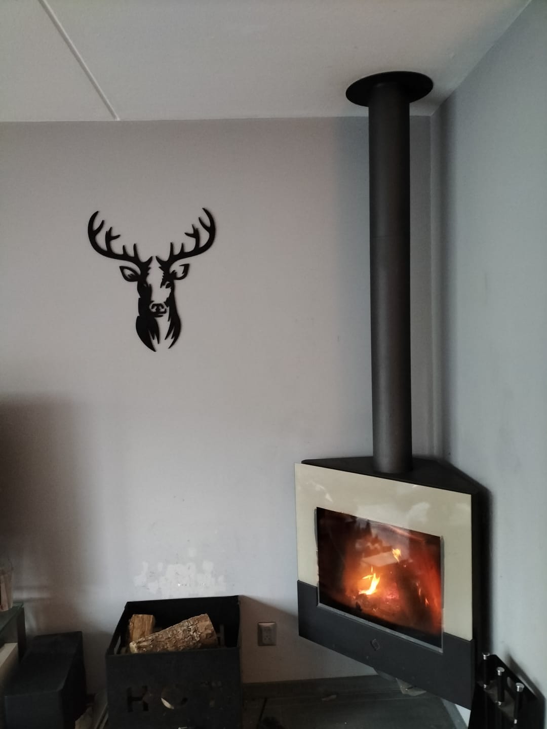 Customer photo review of Wanddecoratie dieren | Hert 2-delig