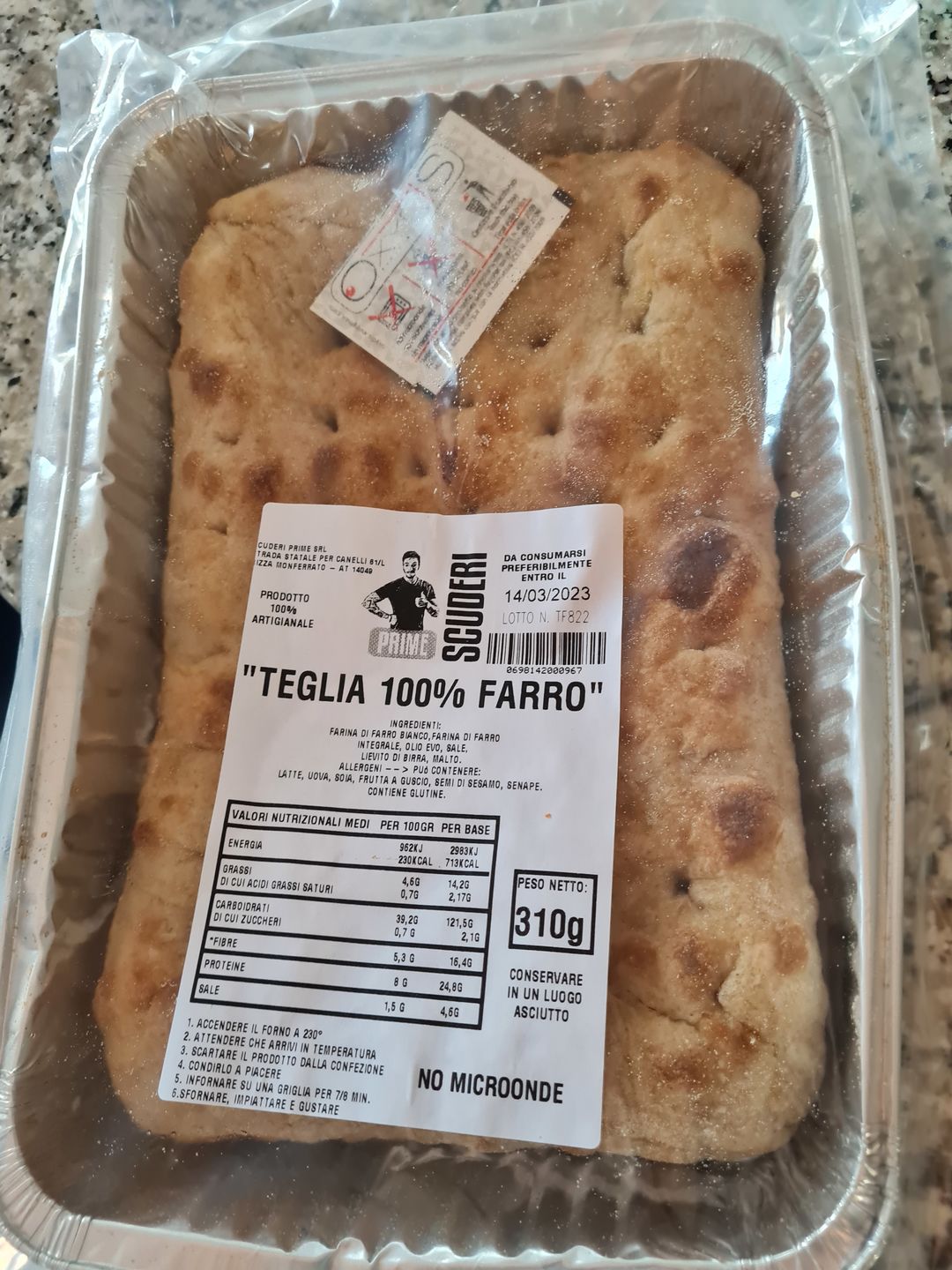 Customer photo review of Teglia Romana al Farro