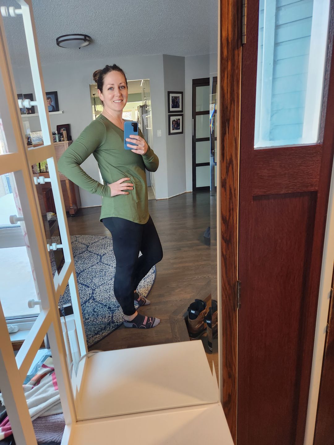 Customer photo review of *Freshly Baked* Long Sleeve Henley - Boxing Week