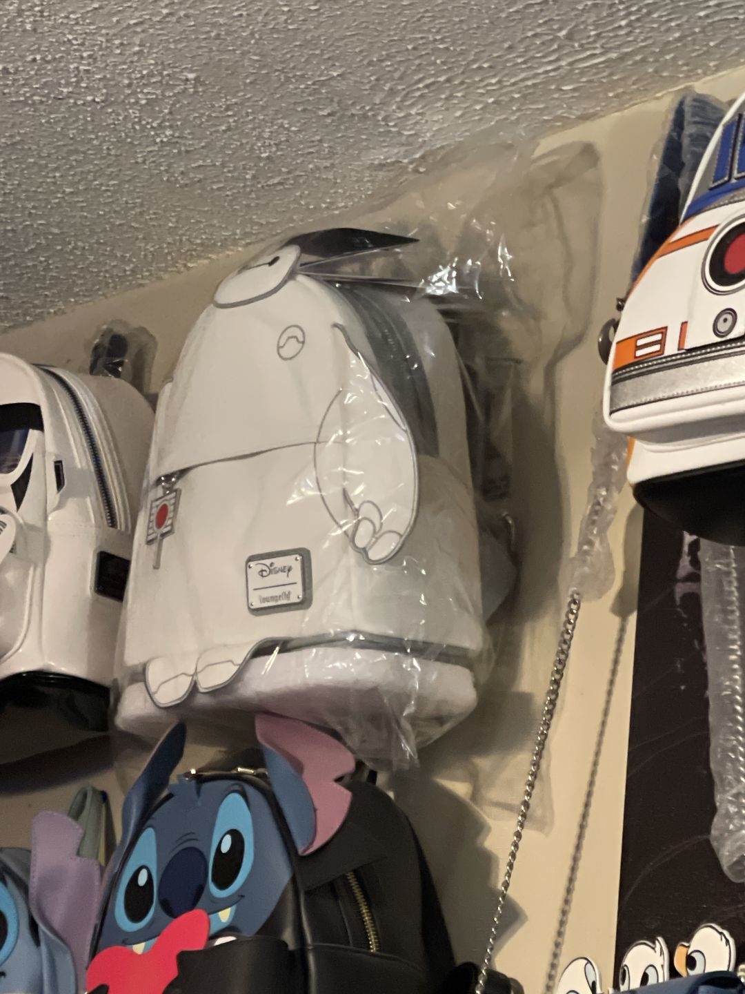 Customer photo review of 707 Street Exclusive - Loungefly Disney Glow in the Dark Talking Baymax Mini Backpack