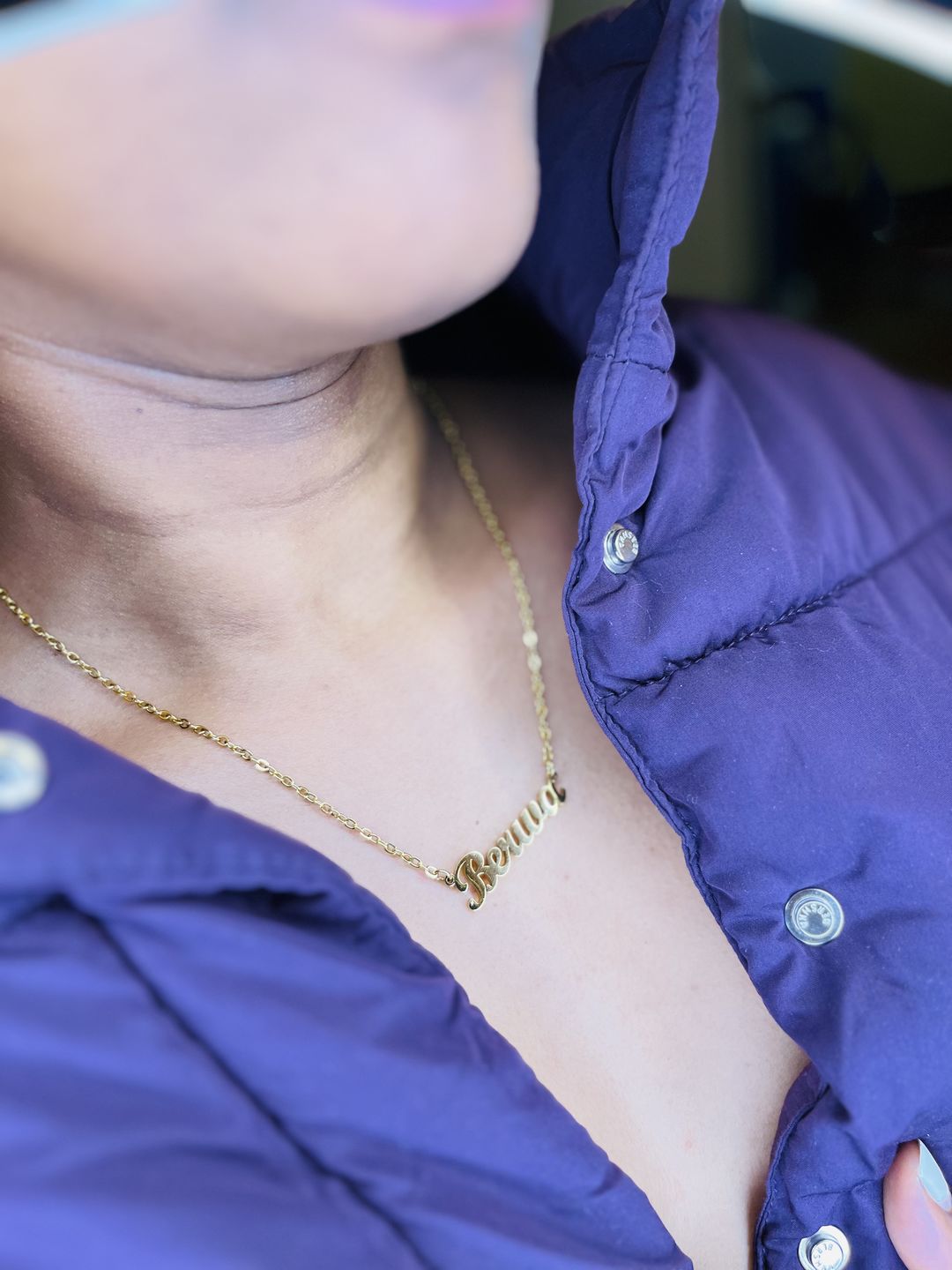 Customer photo review of Personalized Original Name Necklace