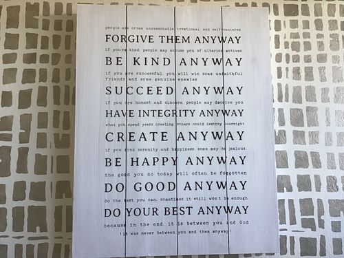 Customer photo review of Honey Quotes Stencil Bundle