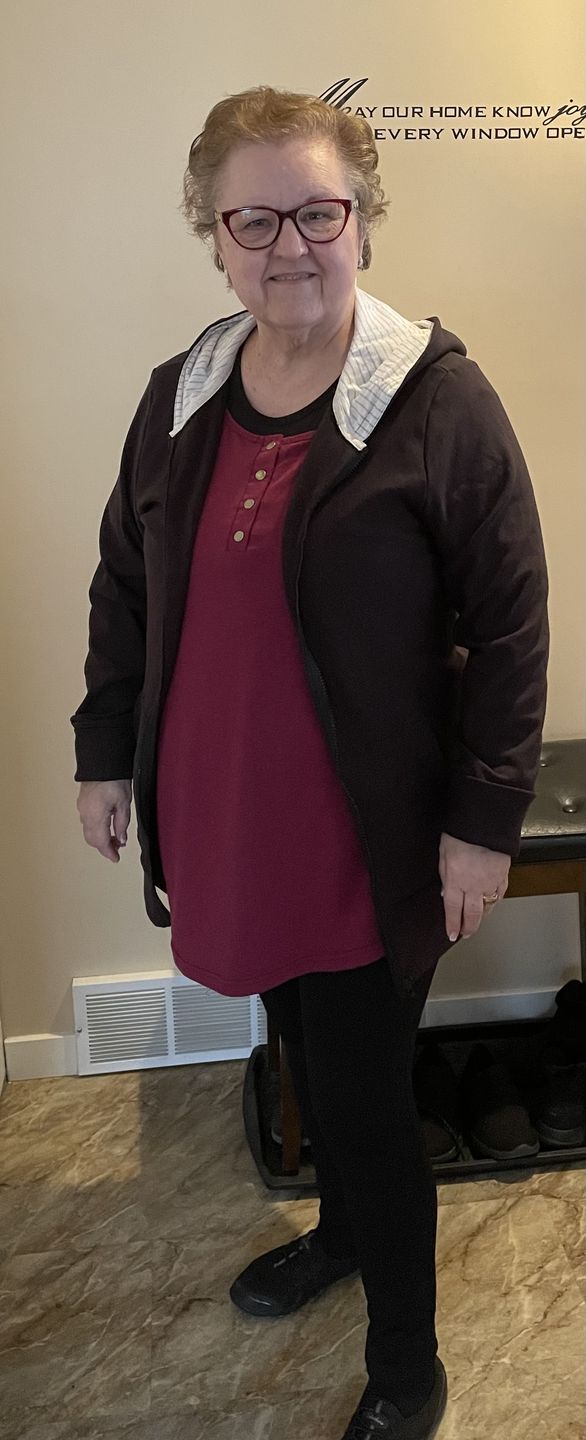 Customer photo review of *Freshly Baked* Zip Up Hoodie - Boxing Week