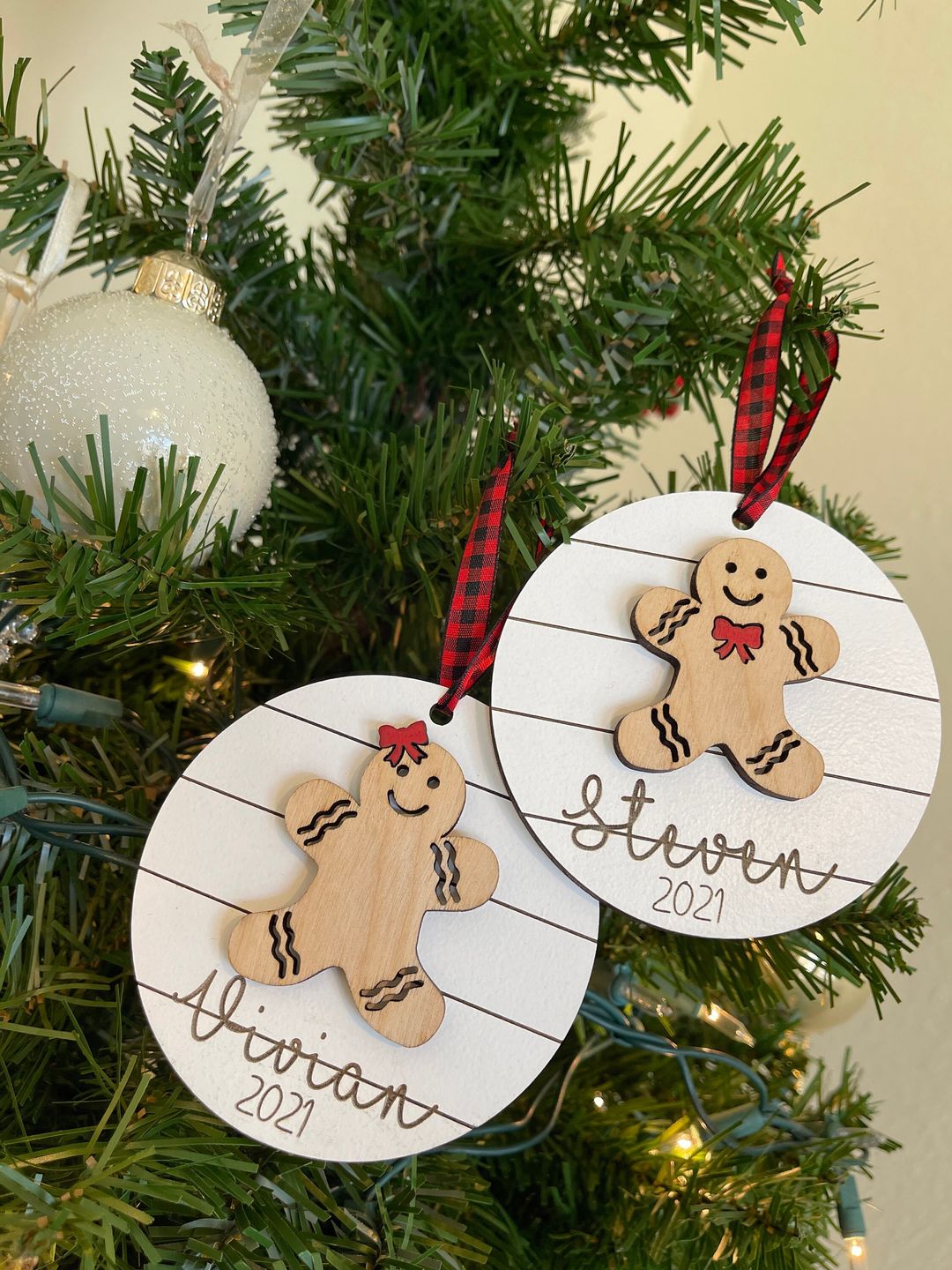 Customer photo review of Personalized Gingerbread Ornament