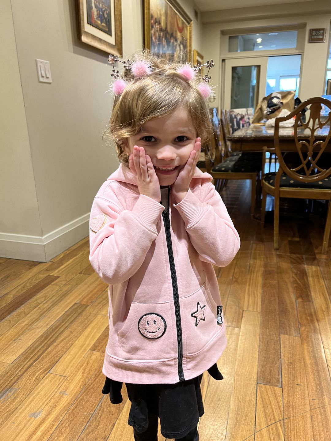 Customer photo review of Kids Zip Hoodie