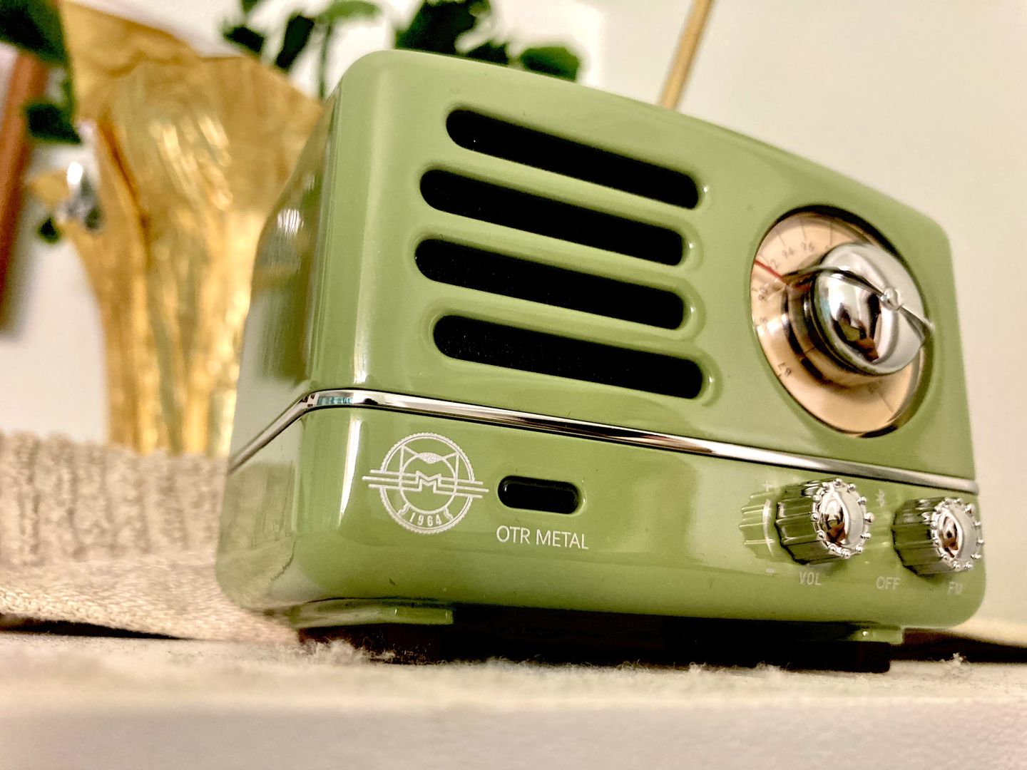 Customer photo review of MUZEN OTR Metal Wireless Portable FM Radio Bluetooth Speaker