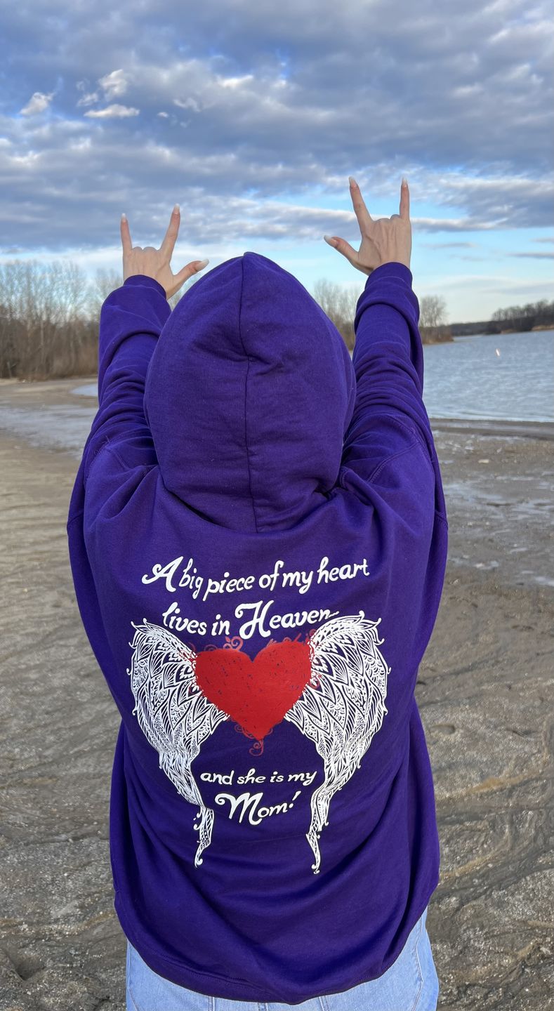 Customer photo review of Mom - A Big Piece of my Heart Hoodie