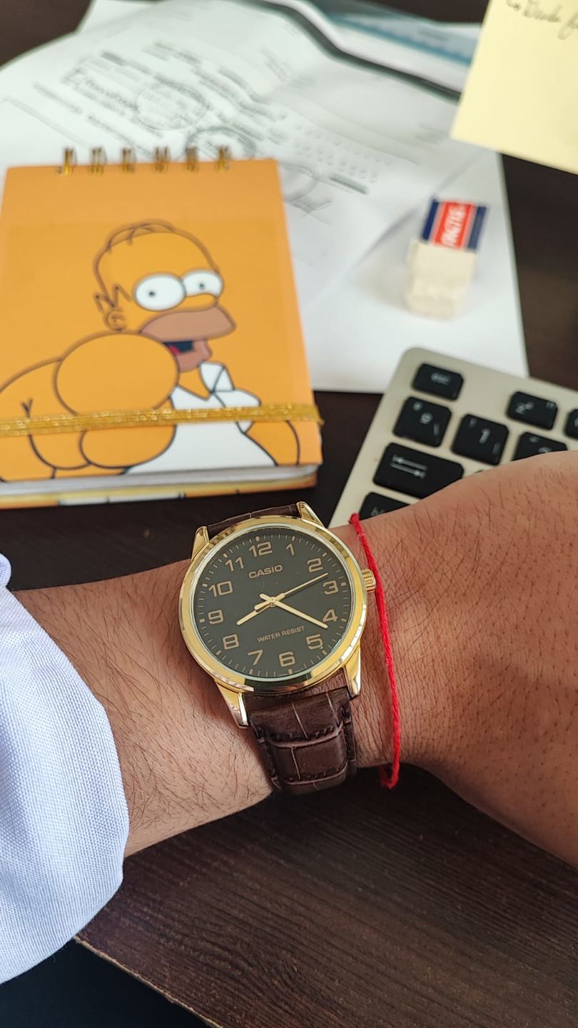 Customer photo review of Reloj Casio Análogo MTP-V001GL-1BUDF Negro Correa de Cuero