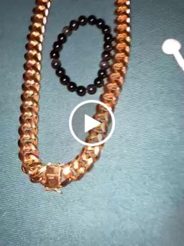 Customer video review of "Miami Cuban" 18K Gold Chain 18mm