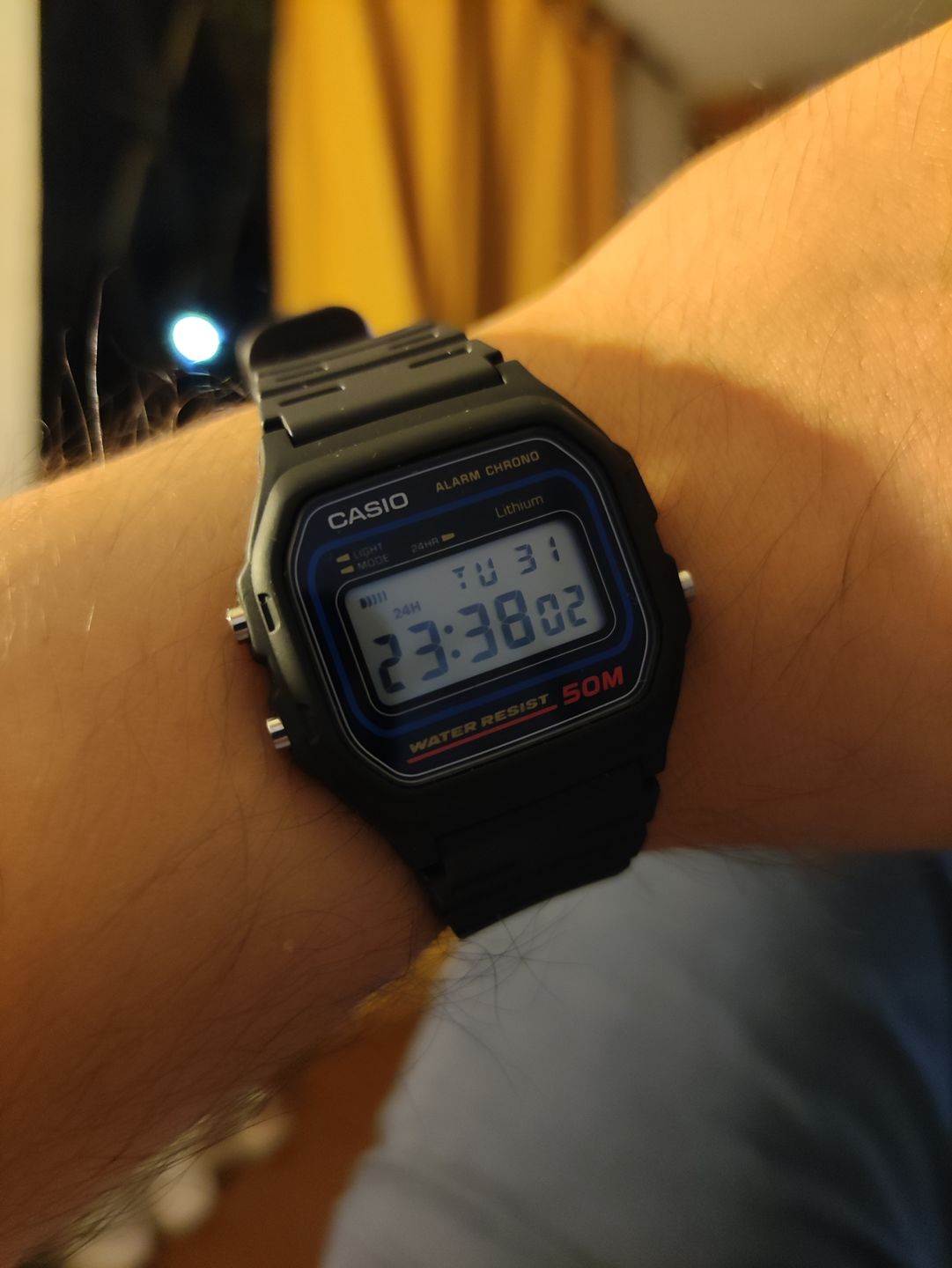 Customer photo review of Reloj Casio Vintage W-59-1VQD Azul/Negro