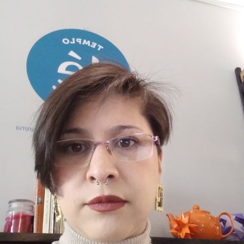 Customer photo review of Framed art Earrings