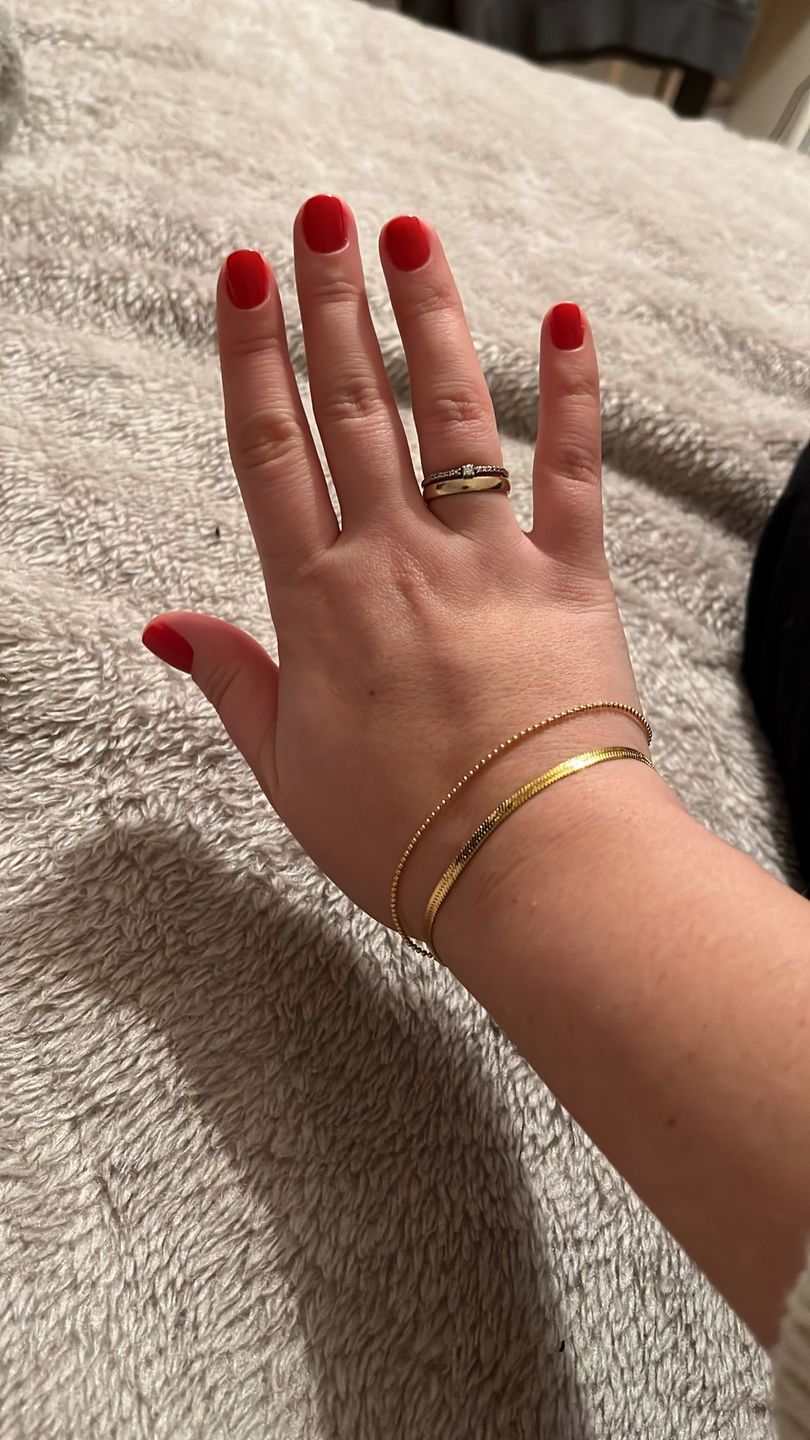 Customer photo review of Sleeky Armband | 18K vergoldet