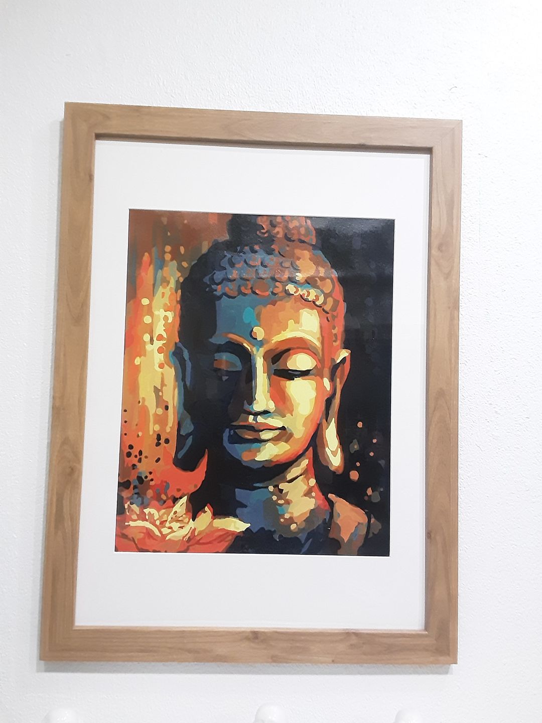 Customer photo review of Malen nach Zahlen - Buddha mit Blume