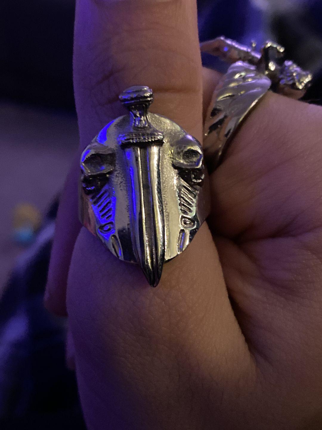 Customer photo review of CATACOMB SWORD RING