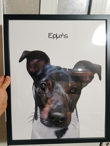Customer photo review of Πορτραίτο Κατοικίδιου - Πόστερ με κάδρο