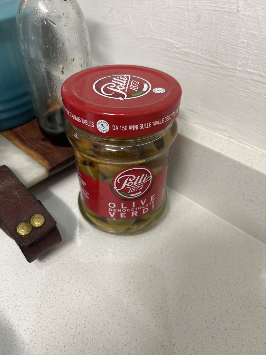 Customer photo review of Polli | Green Pitted Olives 300G