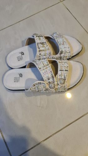 Customer photo review of London Sandals in Nude