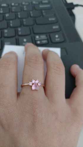 Customer photo review of Anillo Ajustable de Patita