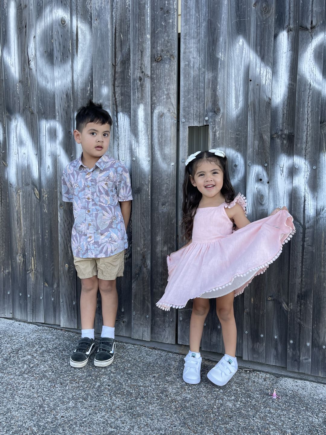Customer photo review of Alaia Linen Dress - Strawberry Shortcake