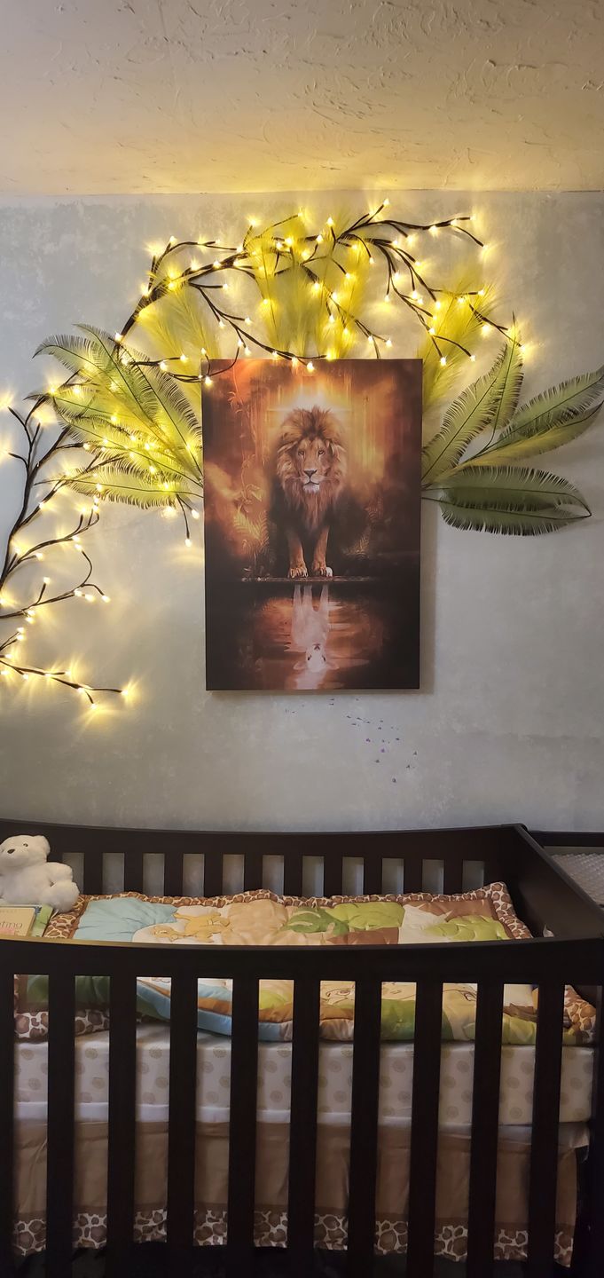 Customer photo review of Lion and Lamb Canvas Wall Art, Lion and Lamb Picture
