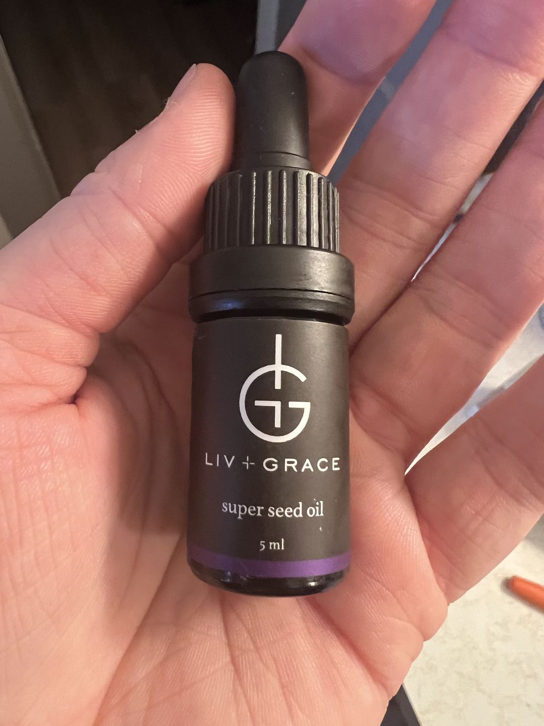 Customer photo review of Super Seed Oil Facial Serum