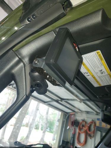 Customer photo review of JL/JLU  A-Pillar Ball Mount Solution
