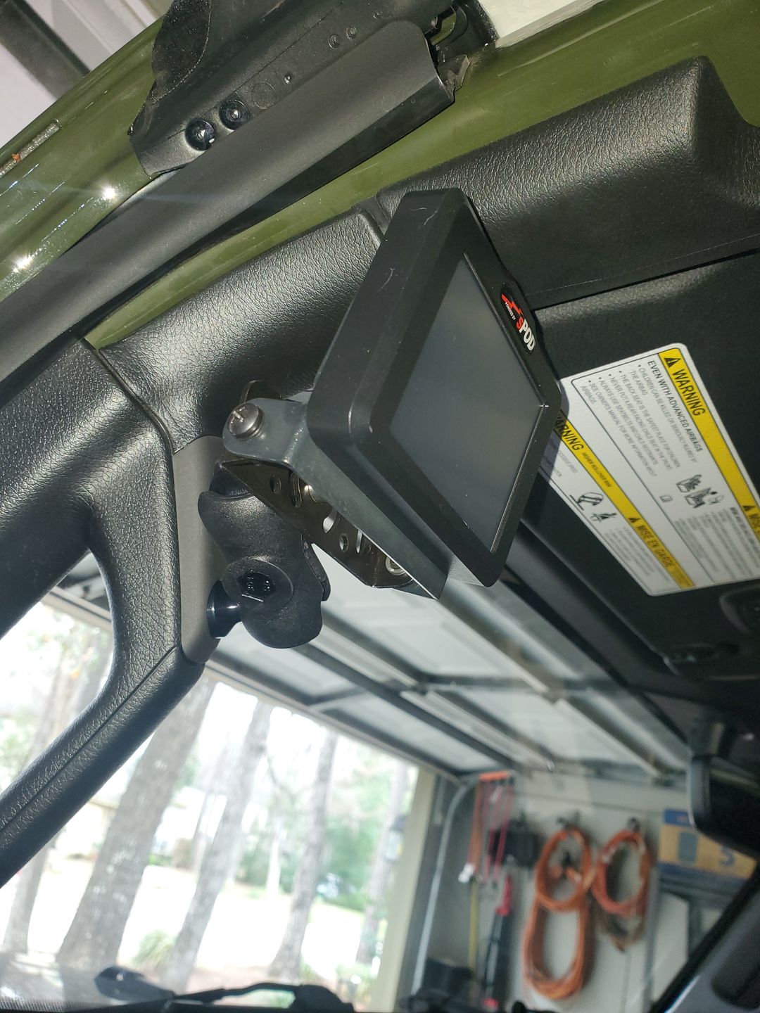 Customer photo review of JL/JLU  A-Pillar Ball Mount Solution