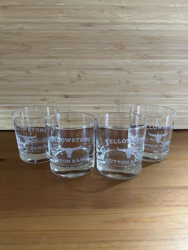 Customer photo review of Yellowstone Dutton Ranch Whiskey Glass / Rocks Bourbon Glass