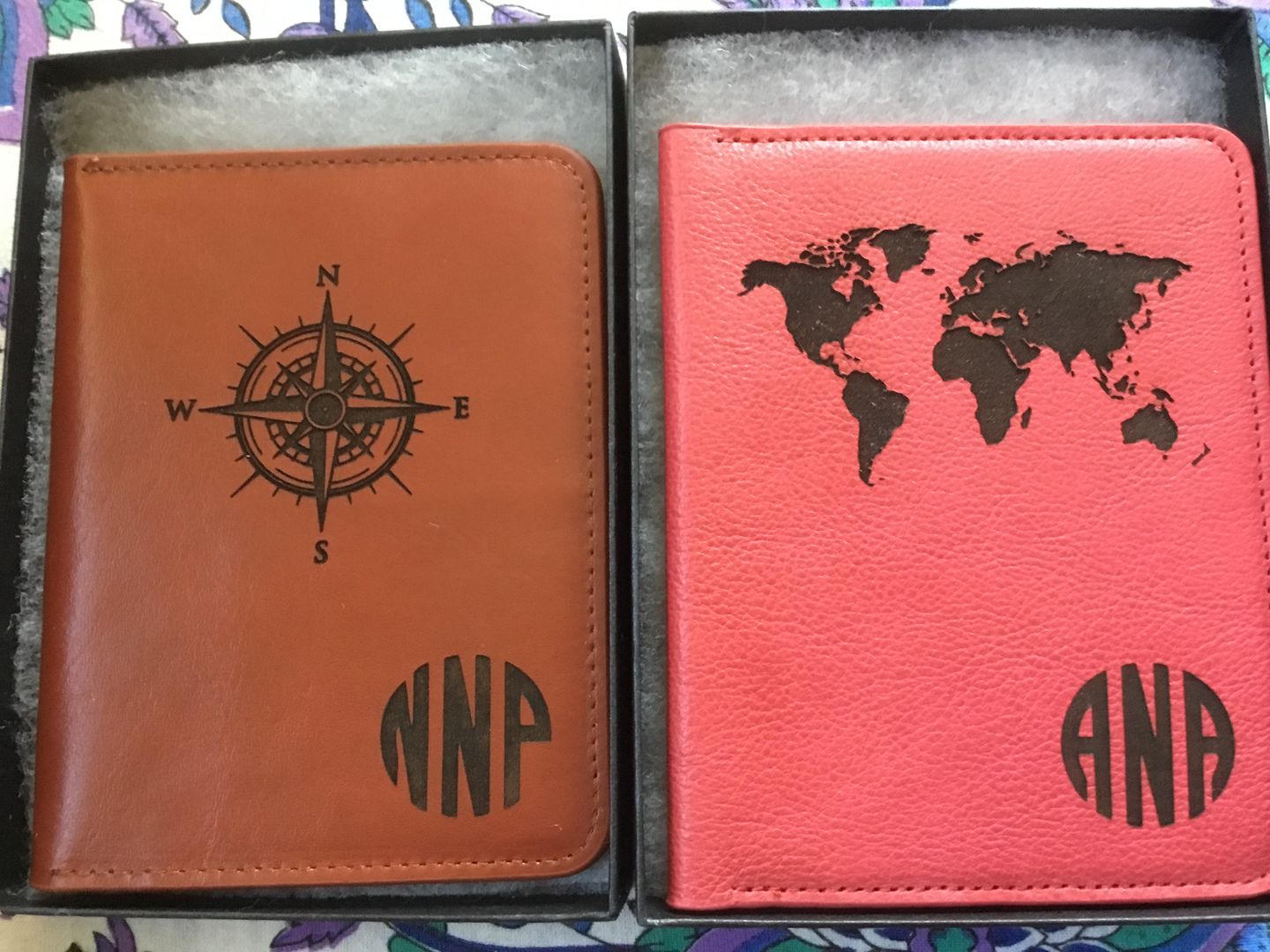Customer photo review of Personalized Leather Passport Holder