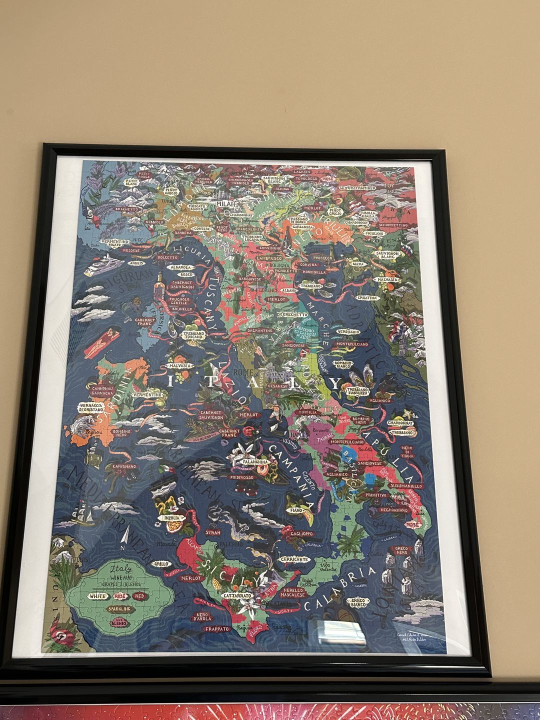 Customer photo review of Wine Puzzle - Italy