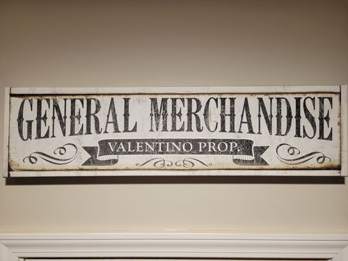 Customer photo review of Farmhouse Sign - General Merchandise Custom with Your Name