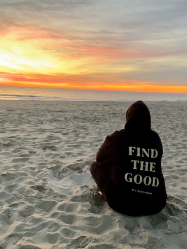 Customer photo review of 3 Simple Words - Embroidered Hoodie - Black