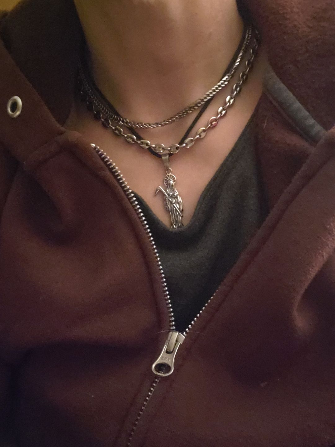 Customer photo review of SANTA MUERTE PENDANT