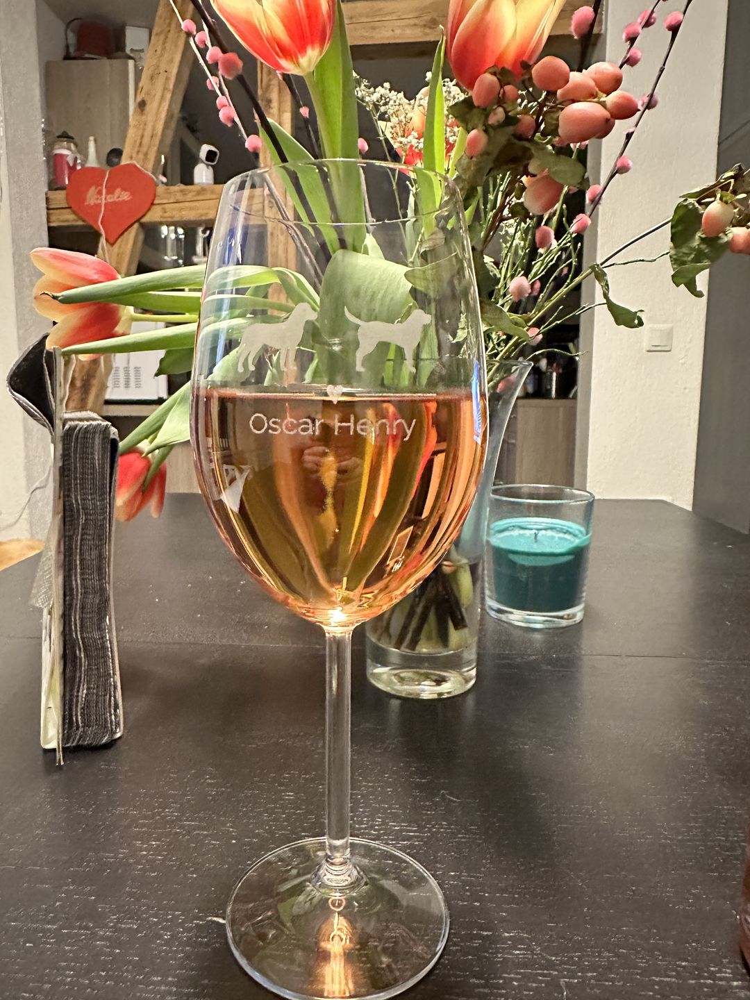 Customer photo review of Meine Hunde - Individuelles Weinglas